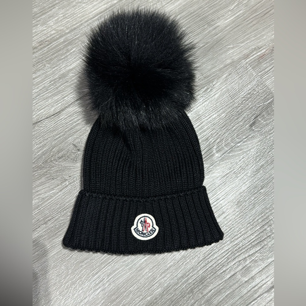 Moncler beanie with fur Pom Pom-infant and toddlers